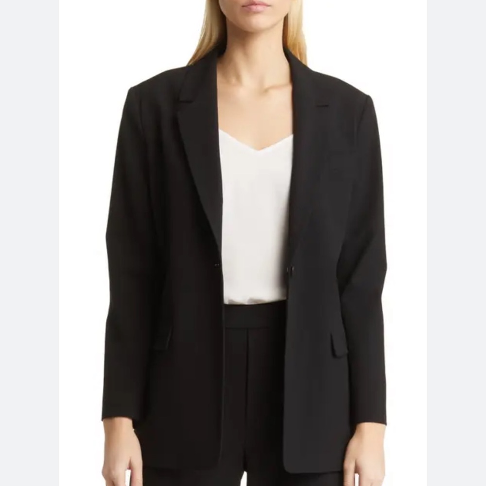 Black fully lined blazer Zara